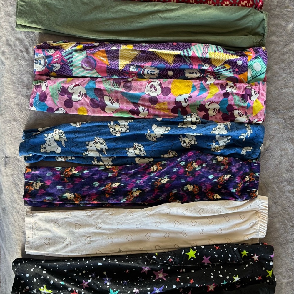 Colorful Patterned Leggings Set